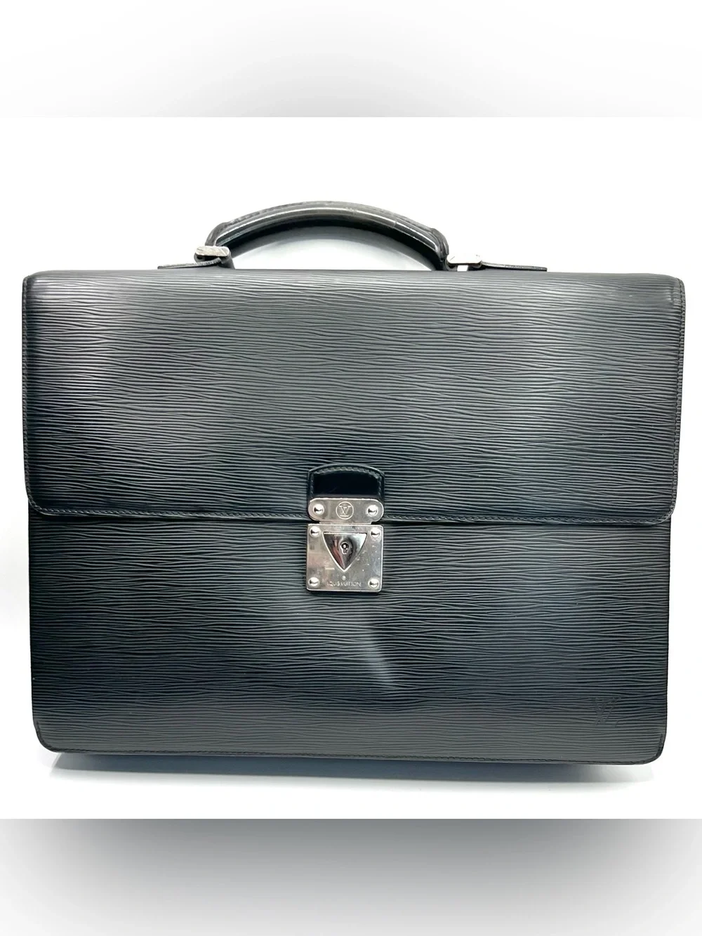 Louis Vuitton Robusto Briefcase in Black Epi Leather - Vintage